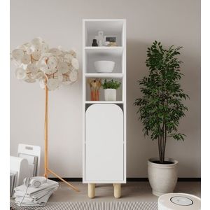 Dulap multifunctional, Hanah Home, Parma 1, 37x155x40 cm, PAL, Alb imagine