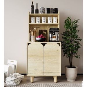 Dulap multifunctional, Hanah Home, Parma 2, 70x155x40 cm, PAL, Maro imagine