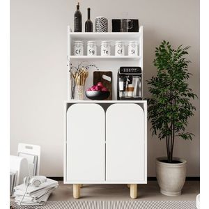 Dulap multifunctional, Hanah Home, Parma 2, 70x155x40 cm, PAL, Alb imagine