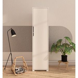 Dulap pentru haine, Hanah Home, Flora 47, 47x183x45 cm, PAL, Alb imagine