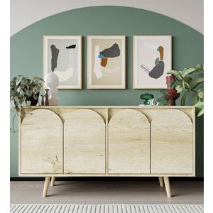 Consola, Hanah Home, Venezia 150, 150x80x45 cm, PAL, Maro imagine