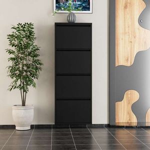 Pantofar, Hanah Home, 4 Piece Metal, 50x136x15 cm, Metal, Negru imagine