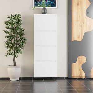 Pantofar, Hanah Home, 4 Piece Metal, 50x136x15 cm, Metal, Alb imagine