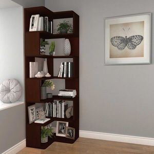 Corp biblioteca, Hanah Home, CPT4807-192, 55x192x27 cm, Placaj, Maro imagine
