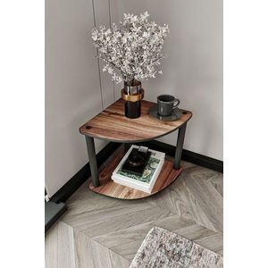 Masuta, Hanah Home, Bookcase 2-Tiers Corner, 34x38x34 cm, MDF , Maro imagine