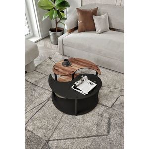 Set masute de cafea, Hanah Home, Yi Yang2L 70, MDF , Maro imagine