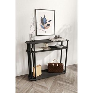 Dulap, Hanah Home, Caprio, 90x30x84 cm, MDF , Negru imagine