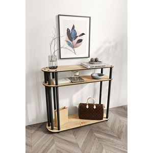 Dulap, Hanah Home, Caprio, 90x30x84 cm, MDF , Stejar imagine