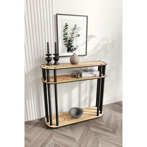 Dulap, Hanah Home, Cruise, 90x30x84 cm, MDF , Stejar imagine