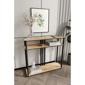 Dulap, Hanah Home, Garcia, 90x30x84 cm, MDF , Stejar imagine