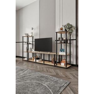 Comoda TV, Hanah Home, Grand, 188x106x34 cm, MDF , Stejar imagine