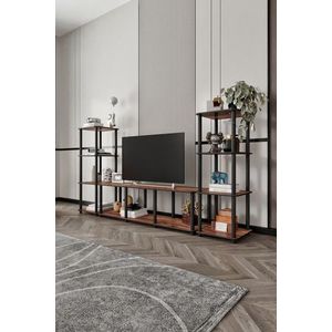 Comoda TV, Hanah Home, Grand, 188x106x34 cm, MDF , Maro imagine
