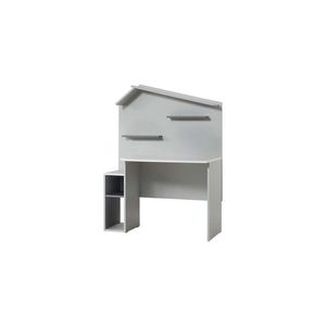 Birou, Hanah Home, Ayder, 112x149x62 cm, PAL, Gri imagine