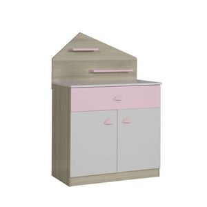 Dulap, Hanah Home, Ayder New, 88x134x47 cm, PAL, Roz imagine
