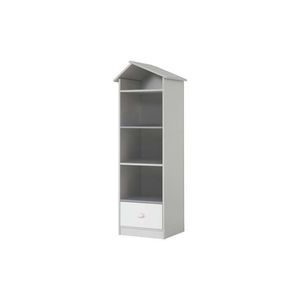 Corp biblioteca, Hanah Home, Ayder, 60x171x49 cm, PAL, Gri imagine
