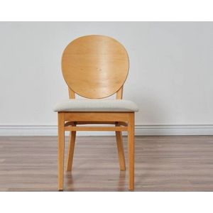 Set scaune 2 piese, Hanah Home, Dolunay, Lemn, Stejar / Bej imagine