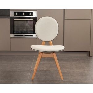 Set scaune 2 piese, Hanah Home, Touch, Lemn, Stejar / Bej imagine