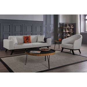 Fotoliu, Atelier del Sofa, 560ARE2917, Lemn de fag / PAL, Gri deschis imagine