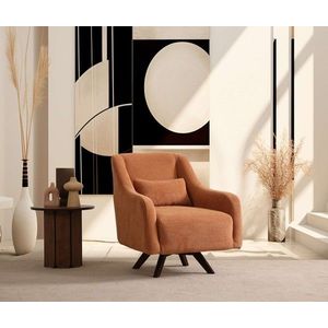 Fotoliu, Atelier del Sofa, 560ARE5214, Lemn;PAL, Portocaliu/Negru imagine