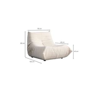 Fotoliu, Atelier del Sofa, 560ARE5229, PAL, Alb imagine