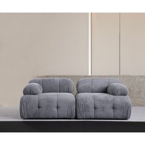 Canapea 2 locuri, Atelier del Sofa, 560ARE1556, Lemn de fag / PAL, Gri imagine
