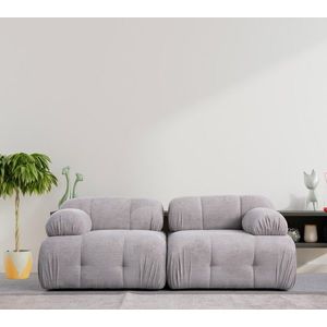 Canapea 2 locuri, Atelier del Sofa, 560ARE1558, Lemn de fag / PAL, Gri deschis imagine