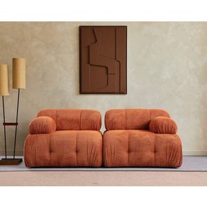 Canapea 2 locuri, Atelier del Sofa, 560ARE1554, Lemn de fag / PAL, Portocaliu imagine