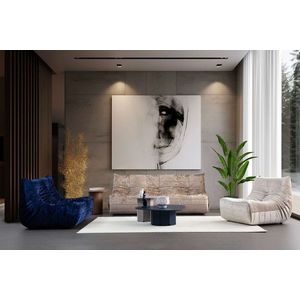 Canapea 2 locuri, Atelier del Sofa, 560ARE5219, PAL, Albastru imagine