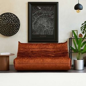 Canapea 2 locuri, Atelier del Sofa, 560ARE5217, PAL, Rosu imagine