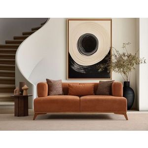 Canapea 2 locuri, Atelier del Sofa, 560ARE5209, Lemn;PAL, Portocaliu imagine