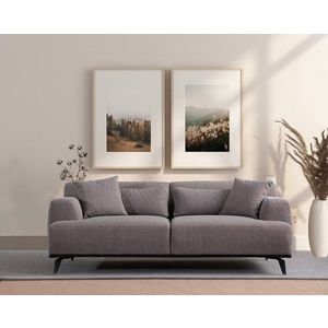 Canapea 2 locuri, Atelier del Sofa, 560ARE1547, Lemn de fag / PAL, Maro / Gri imagine