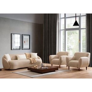 Canapea 3 locuri, Atelier del Sofa, 560ARE5231, Cadru: LEMN/PAL, Cappuccino imagine
