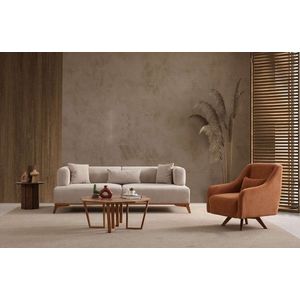 Canapea 3 locuri, Atelier del Sofa, 560ARE5210, Lemn;PAL, Crem imagine