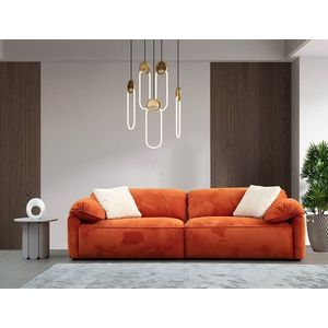 Canapea 3 locuri, Atelier del Sofa, 560ARE5269, Cadru: LEMN/PAL, Portocaliu imagine