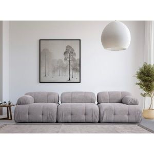 Canapea 3 locuri, Atelier del Sofa, 560ARE1557, Lemn de fag / PAL, Gri deschis imagine