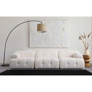 Canapea 3 locuri, Atelier del Sofa, 560ARE1549, Lemn de fag / PAL, Alb imagine