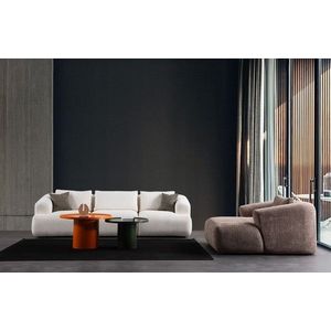 Canapea 3 locuri, Atelier del Sofa, 560ARE5247, Cadru: LEMN/PAL, Alb imagine
