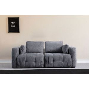 Canapea 2 locuri, Atelier del Sofa, 560ARE4115, Lemn de fag / PAL, Gri imagine