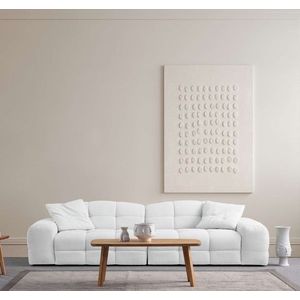 Canapea 3 locuri, Atelier del Sofa, 560ARE5207, Lemn de fag / PAL, Alb imagine