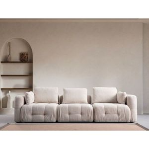 Canapea 3 locuri, Atelier del Sofa, 560ARE4106, Lemn de fag / PAL, Bej imagine