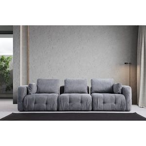Canapea 3 locuri, Atelier del Sofa, 560ARE4113, Lemn de fag / PAL, Gri imagine