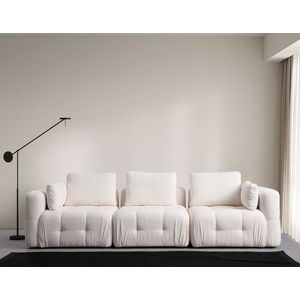 Canapea 3 locuri, Atelier del Sofa, 560ARE4141, Lemn de fag / PAL, Alb imagine