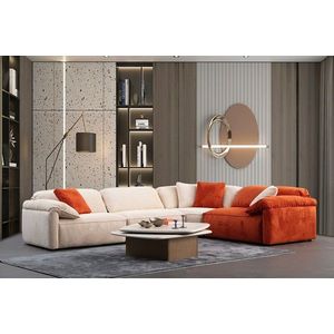 Coltar, Atelier del Sofa, 560ARE5266, Cadru: LEMN/PAL, Cremă / Portocală imagine