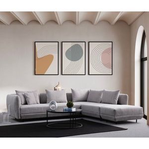 Coltar, Atelier del Sofa, 560ARE1249, Lemn de fag / PAL, Gri deschis imagine