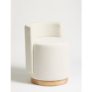 Taburet, Atelier del Sofa, 370CTF1106, Lemn de fag, Crem imagine