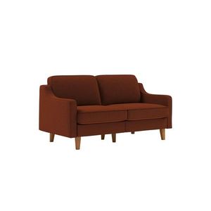Canapea 2 locuri, Atelier del Sofa, 918CMF1138, Otel, Roșu de țiglă / Nuc imagine