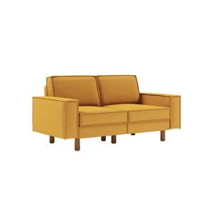 Canapea 2 locuri, Atelier del Sofa, 918CMF1216, Otel, Muștar / Nucă imagine