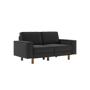 Canapea 2 locuri, Atelier del Sofa, 918CMF1223, Otel, Gri noapte / Nuc imagine