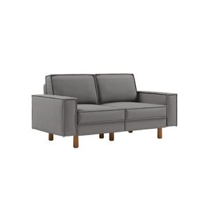 Canapea 2 locuri, Atelier del Sofa, 918CMF1225, Otel, Obsidian / Nuc imagine