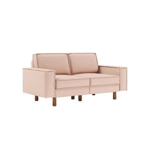 Canapea 2 locuri, Atelier del Sofa, 918CMF1213, Otel, Somon / Nucă imagine